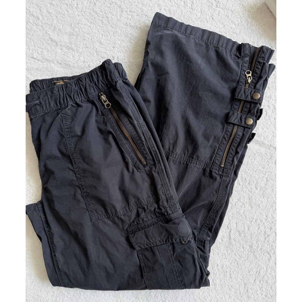 Superdry Mens Utility Cargo Pants Navy Blue Tactical Multi-Pocket 30 W7010914A